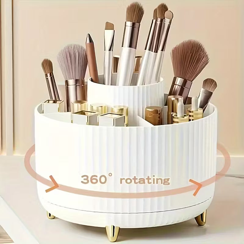 BlushHaus360° Rotating Makeup Organiser – Adjustable Cosmetic Storage Stand