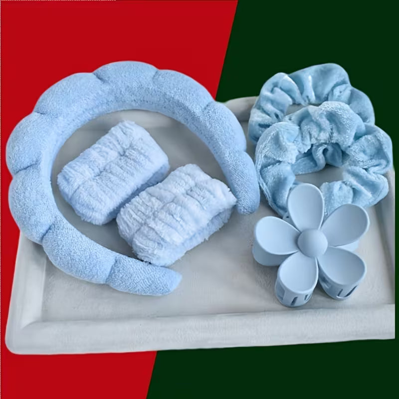 BlushHaus Spa Headband & Wristband Set