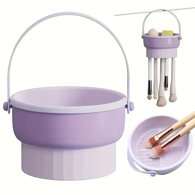 BlushHaus 2-in-1 Makeup Brush Cleaner & Drying Rack