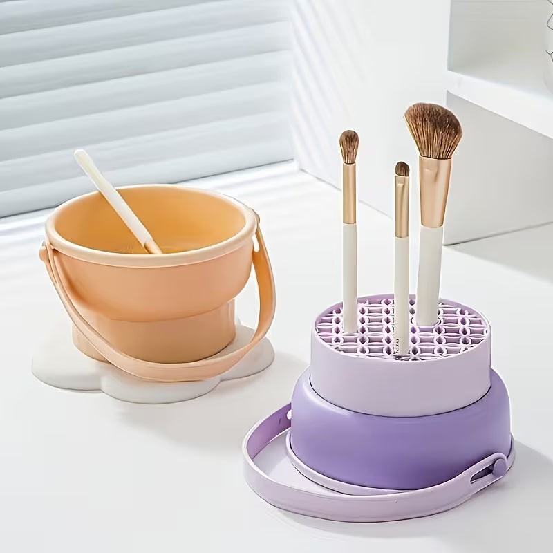 BlushHaus 2-in-1 Makeup Brush Cleaner & Drying Rack