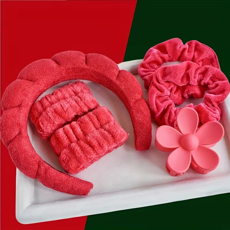 BlushHaus Spa Headband & Wristband Set