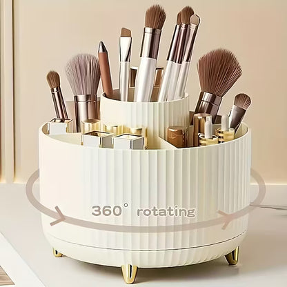 BlushHaus360° Rotating Makeup Organiser – Adjustable Cosmetic Storage Stand