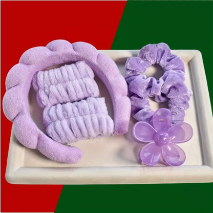 BlushHaus Spa Headband & Wristband Set